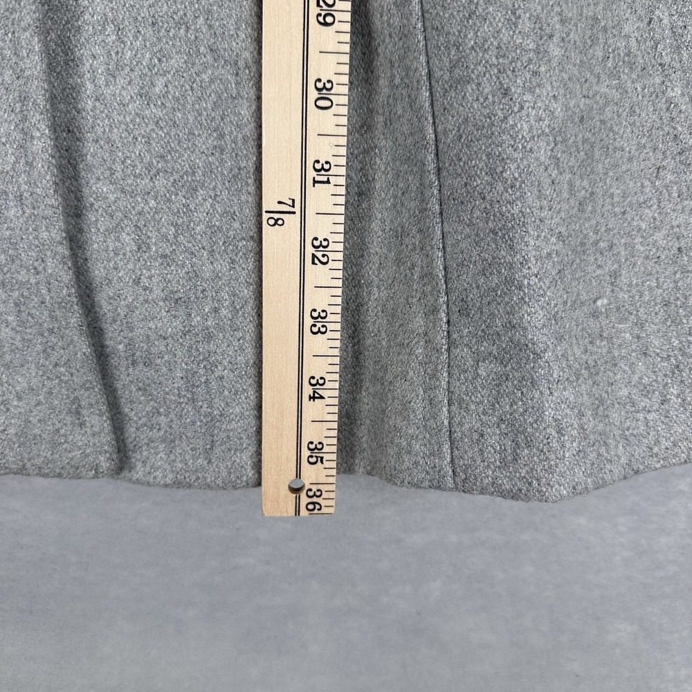 Banana Republic Italian Fabric Women's Medium Grey Bow Belt Wool Blend Coat - Picture 7 of 10